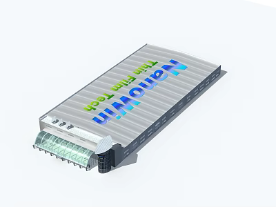 Modern Advanced Industrial Plant Featuring Nanovin Thin Film Tech Equipment and Machinery 3d model