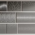 Modern Room Dividers With Various Perforated Patterns And Textured Designs