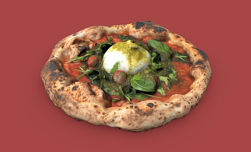 Food Pizza Cuisine 3d model