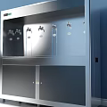 Modern Water Dispenser With Multiple Taps And Cabinet Storage For Daily Use 3d model
