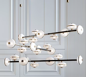 Light Luxury Chandelier 3d model