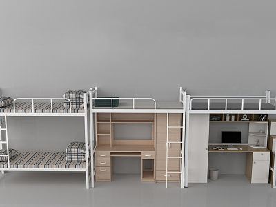 Modern Bed-in and Bed-out School Dormitory Bed-in and Bed-out model