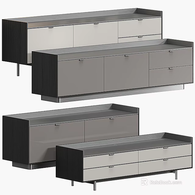 Modern TV Stand Collection With Multiple Designs Drawers Cabinets And Sleek Finishes 3d model 