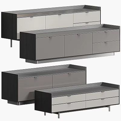 Modern TV Stand Collection With Multiple Designs Drawers Cabinets And Sleek Finishes 3d model