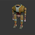 Modern robot biped robot humanoid robot assistant 3d model