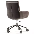 Modern Office Desk And Chair Set With Adjustable Rolling Seats In Multiple Colors