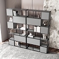 Modern Museum Shelf Display Cabinet Shelf 3d model