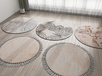 Modern Round Carpet 3d model