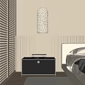 Modern bedside table 3d model
