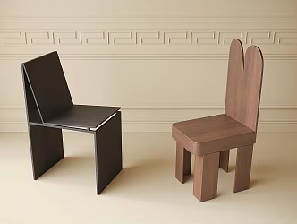 Modern Single Chair Dining Chair Dressing Chair Tea Chair 3d model