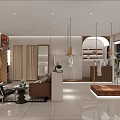 Elegant Modern Women Clothing Store Interior Design With Fine Display Mannequins And Wooden Clothing Racks