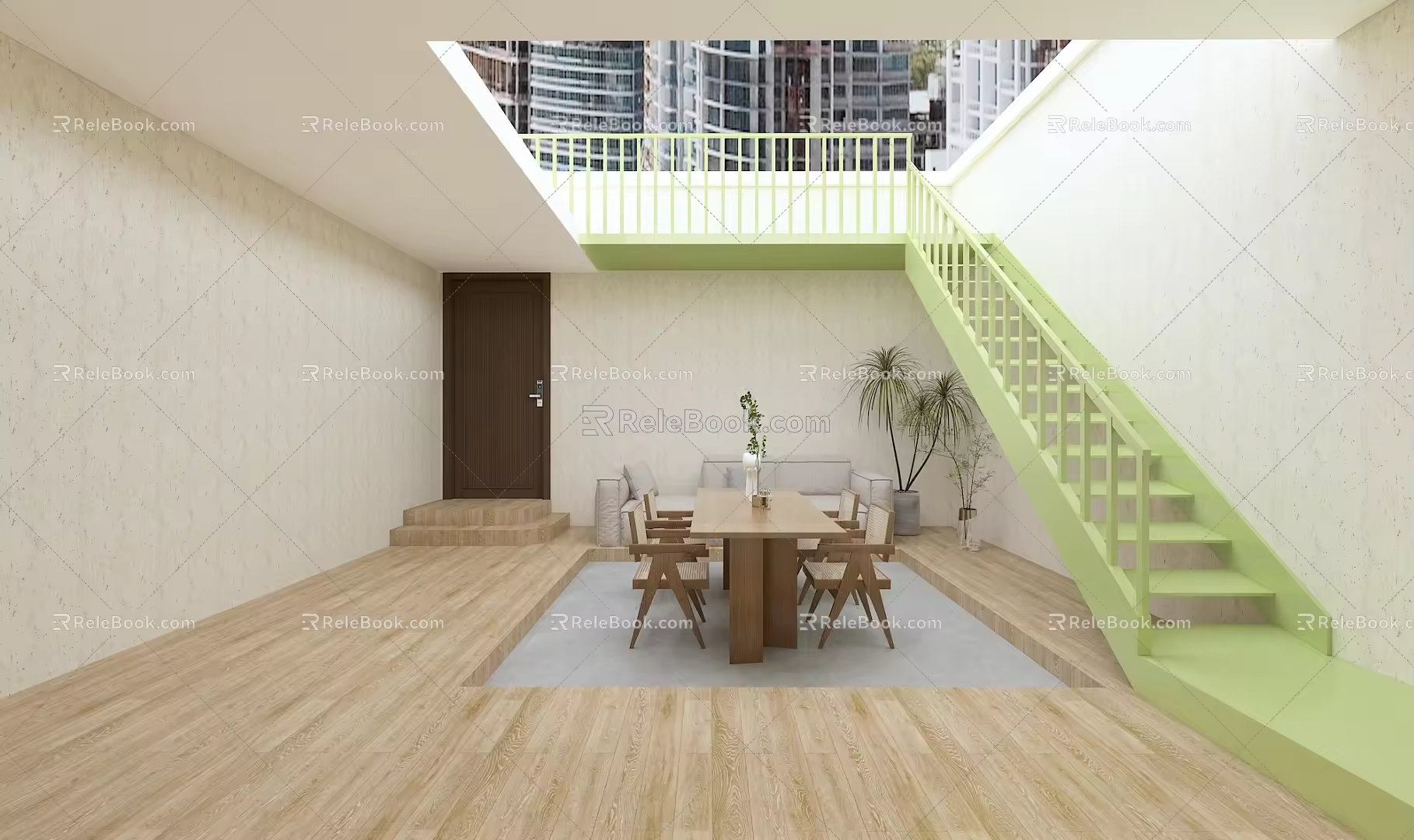 Modern Balcony 3d model