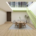 Modern Balcony 3d model