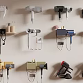 Wall Mounted Hair Dryers With Various Modern Designs And Colorful Accessories