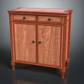 Solid Wood Entryway Cabinet Sideboard with Classic Design Cabinet Doors and Storage Drawers