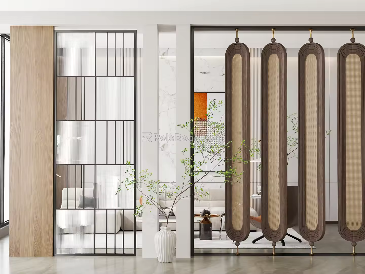 Modern partition screen partition 3d model