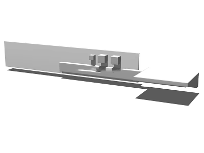 Modern Kitchen Faucet With Sleek Design And Stainless Steel Sink Integration 3d model