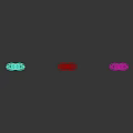 Five Scimitars Decorated With Different Colored Gemstones Arranged In A Row