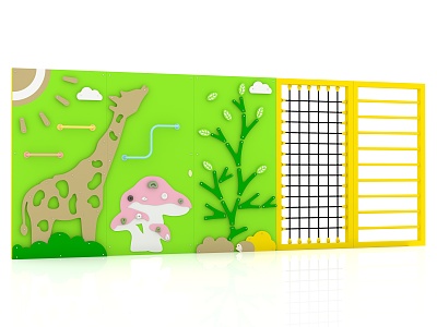 Outdoor Climbing Wall Children Climbing Wall Site Climbing Wall Climbing Wall Climbing Wall 3d model