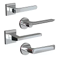 Modern Swing Door Handles In Chrome Finish For Home And Office Use