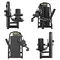 Sturdy Black Strength Training Machine With Adjustable Seat For Fitness Workout