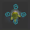 Modern Game Character Turtle Warrior Turtle 3d model