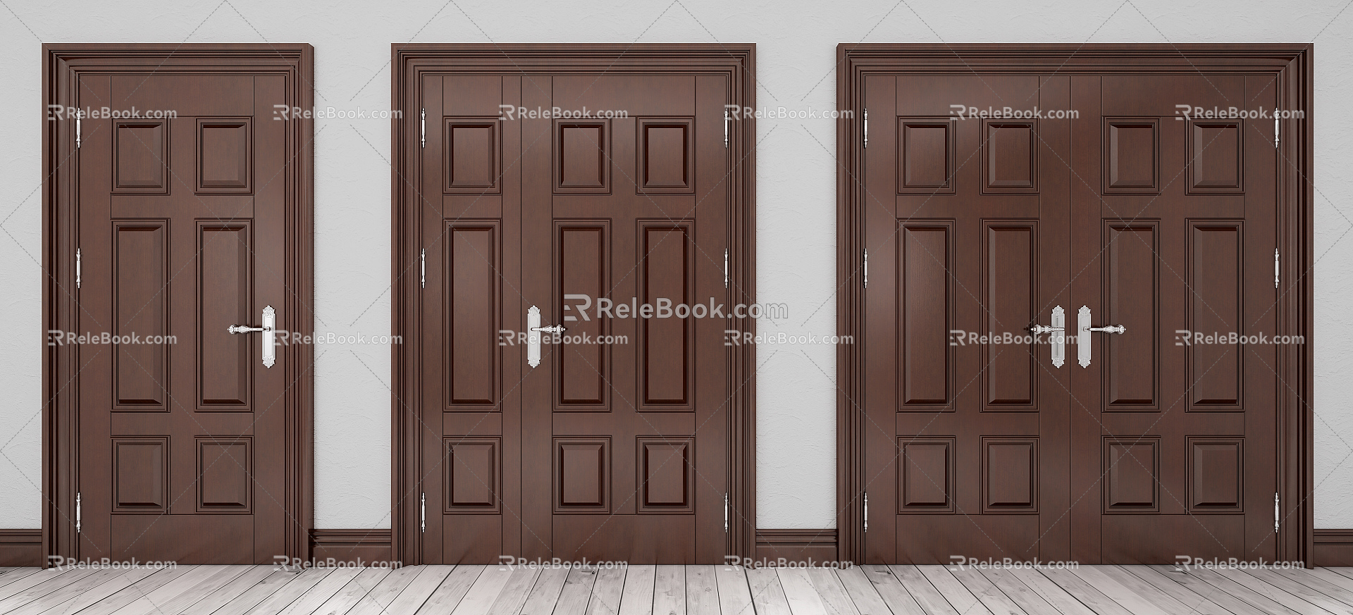 Jane Ou's mother door double door mother door door 3d model