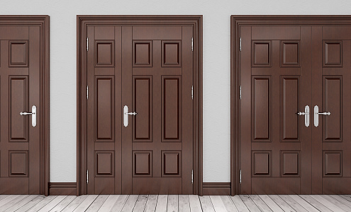 Jane Ou's mother door double door mother door 3d model