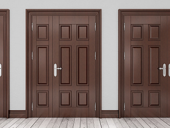 Jane Ou's mother door double door mother door 3d model