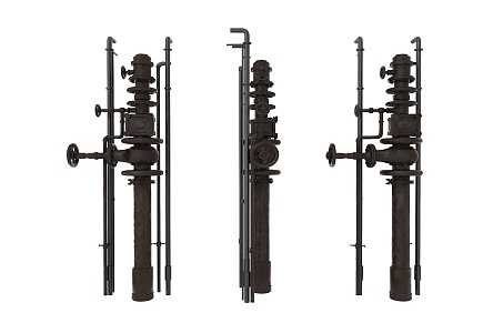 Industrial LOFT Piping Equipment 3d model