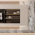 Modern Living Room Interior Design With Beige Sofa Round Coffee Tables And Large Window