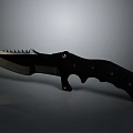 Tactical Serrated Blade Knife With Carbon Fiber Handle And Ergonomic Grip