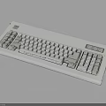 Classic White Electronic Keyboard With Full Key Layout And Wired Design