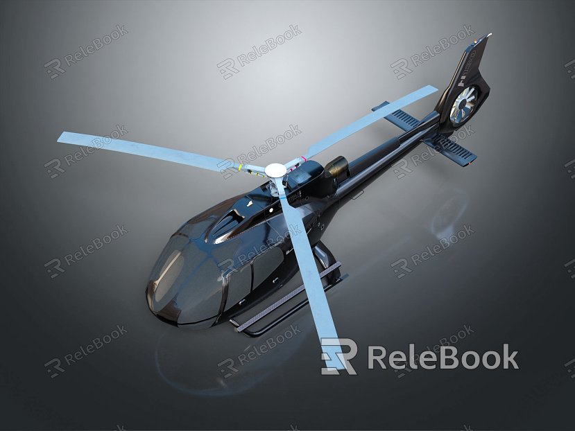 Modern Helicopter Civil Helicopter Homemade Helicopter Helicopter model