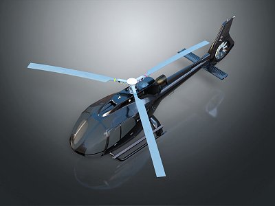 Modern Helicopter Civil Helicopter Homemade Helicopter 3d model