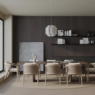 Modern dining table 3d model
