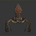Scary Hairy Spider Like Monster Creature With Multiple Legs And Orange Back Spots