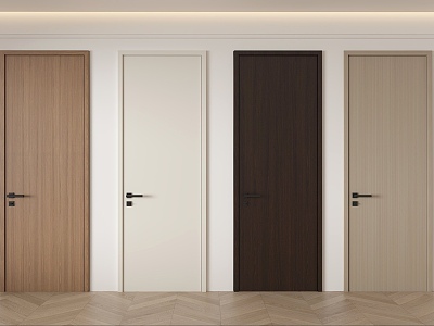 Room Door Room Door Bedroom Door Single Door Swing Door Wooden Door model