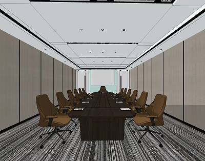 Modern Conference Room 3d model