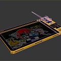 Electronic Handheld Device With Yellow Casing Screen Display Real Time Data And Antenna