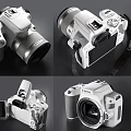 High Resolution Digital Camera Showcase Featuring Multiple Angles And Design Details 3d model