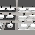 wash basin wash basin counter basin under counter basin faucet wash basin 3d model