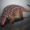 Vibrant Armored Ankylosaurus Dinosaur 3D Model Featuring Scaly Skin And Tail