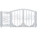 Modern Iron Fence Combination Modern Fence Guardrail Iron Metal Fence Iron Fence Gate 3d model