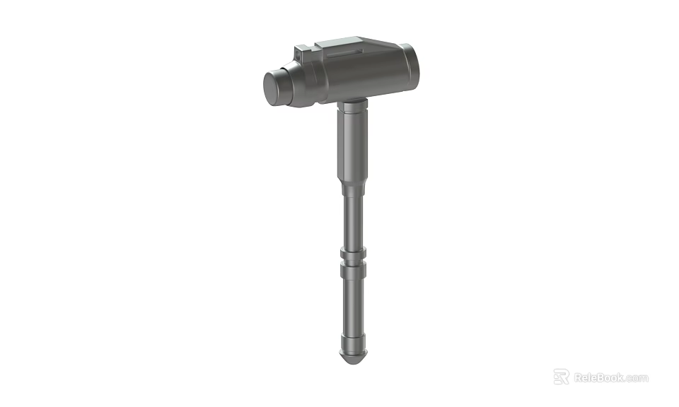Durable Professional Heavy Duty Hammer With Ergonomic Handle For Construction And Repair 3d model 