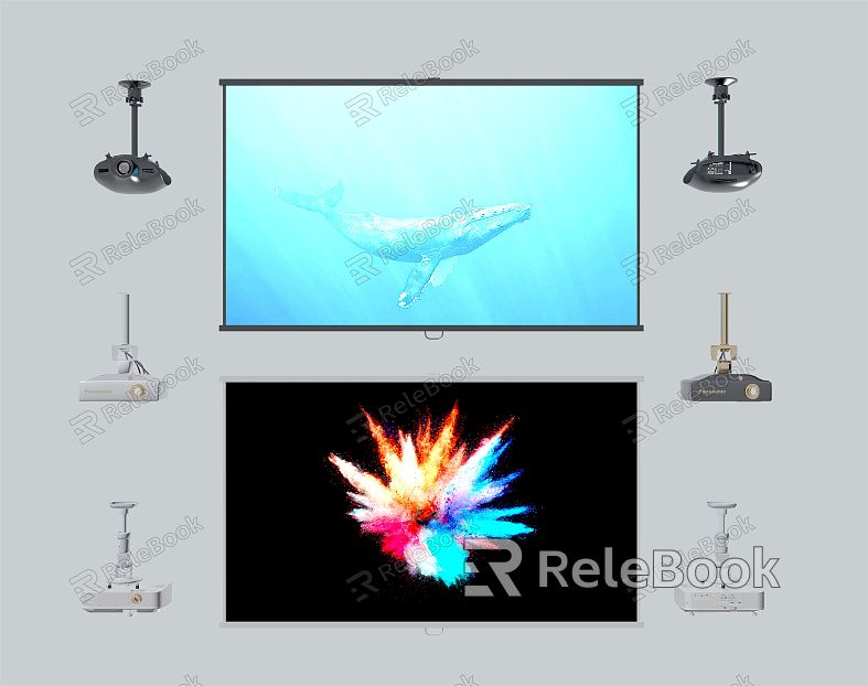 Modern Projector Projector Projection Curtain model