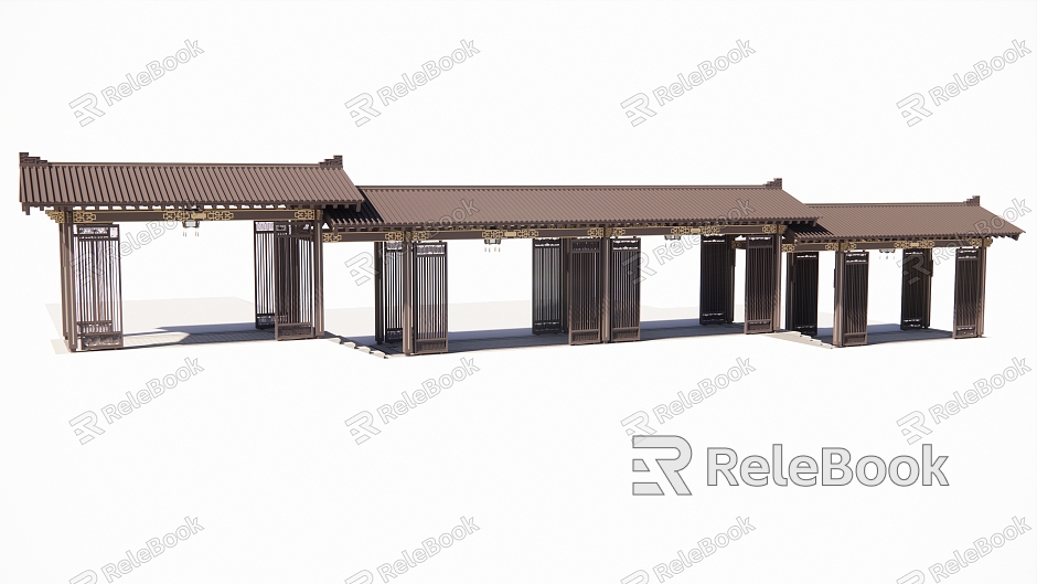 New Chinese style gallery model