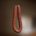 Delicious Brown Hanging Sausage Freshly Made With Juicy Texture And Rich Flavor