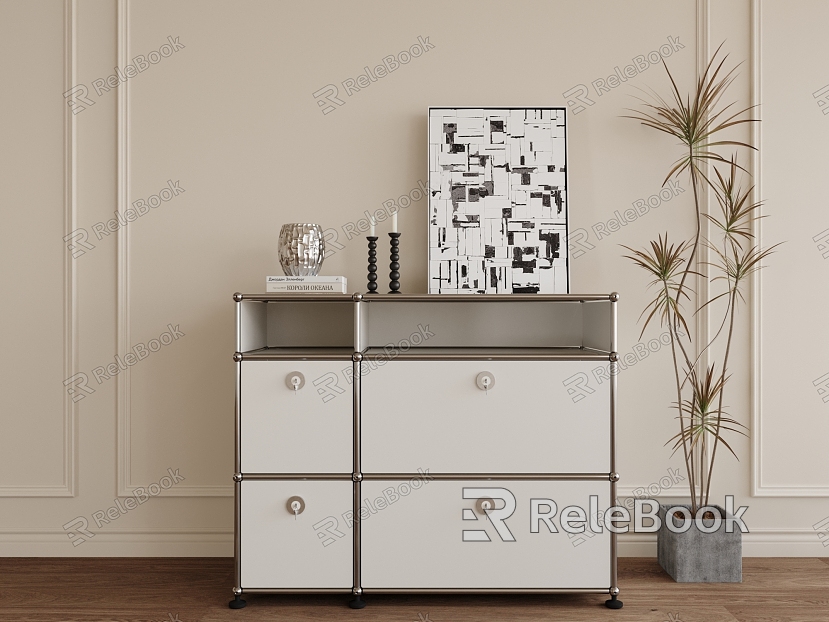 Modern Entrance Cabinet Sideboard Decorative Cabinet model