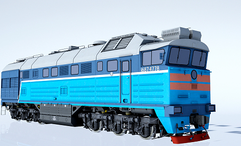 Modern Train 3d model